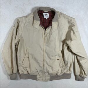 Men's Maus & Hoffman Baracuta Harrington Beige Bomber Jacket